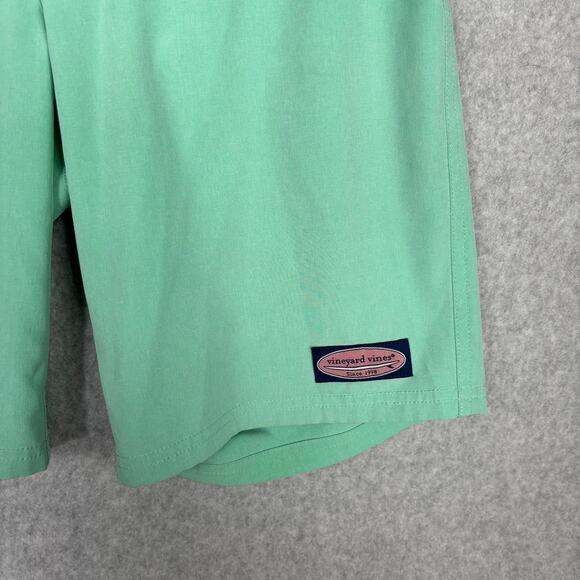 Vineyard Vines Swim Trunk Men Size 28 Green Board Shorts Unlined Seafoam Mint 9" - Picture 3 of 8